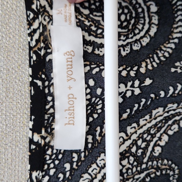 bishop + young Aeries Paisley Print Dress Size Medium - Picture 6 of 16